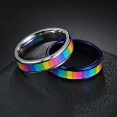 Steel Rainbow Ring